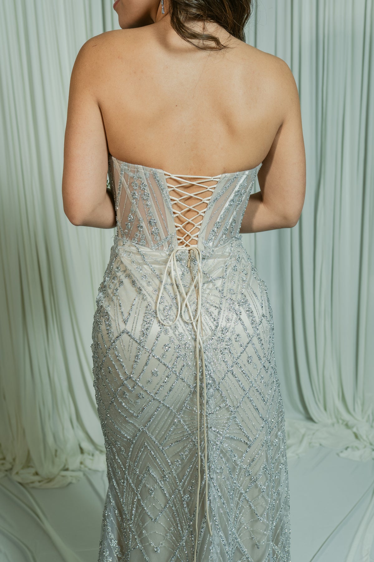 Steal the Spotlight Embellished Sweetheart Formal Dress W/ Slit