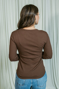 Core Crew Neck Ribbed Long Sleeve