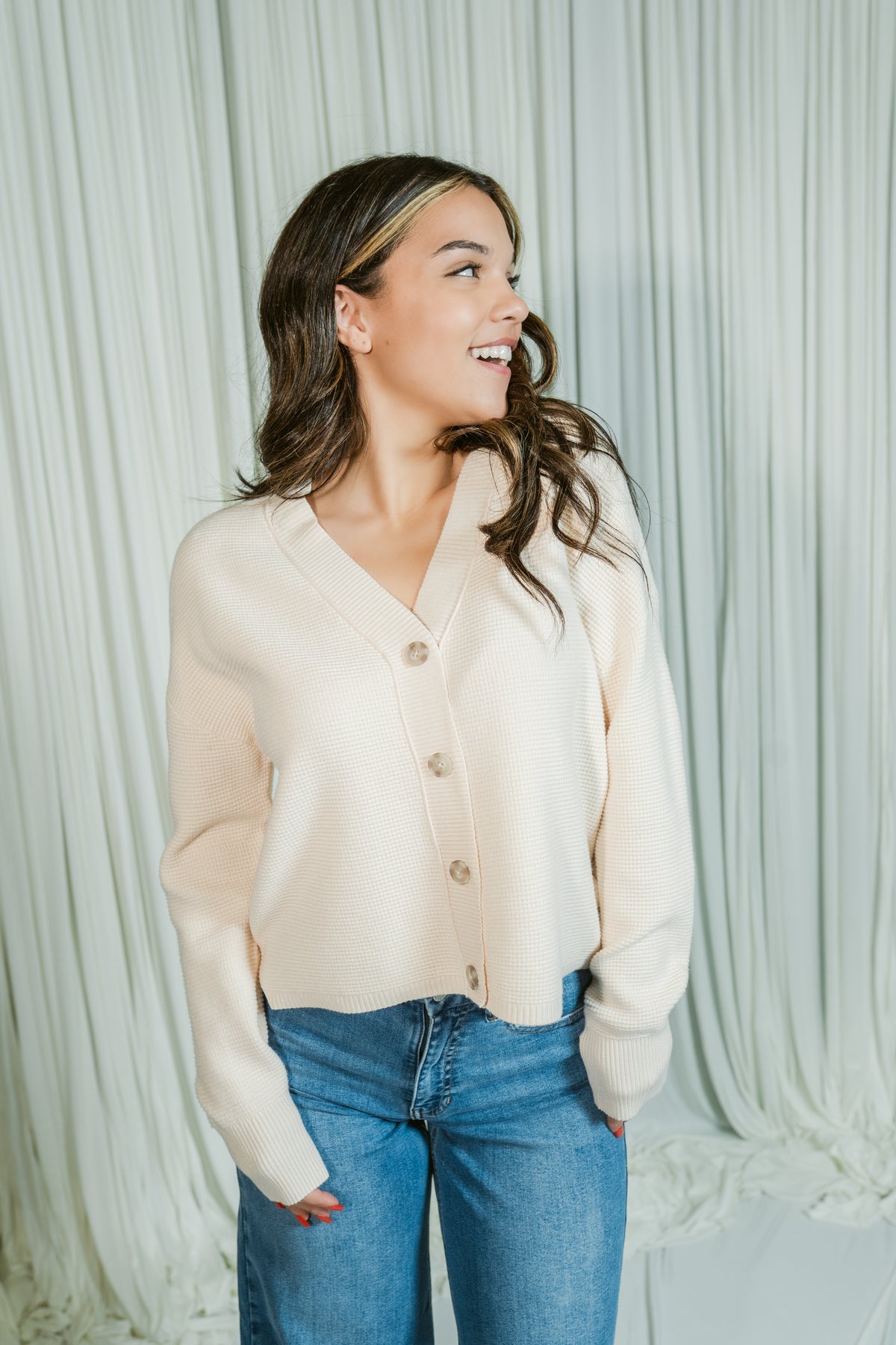 The Joyce Button Cardigan