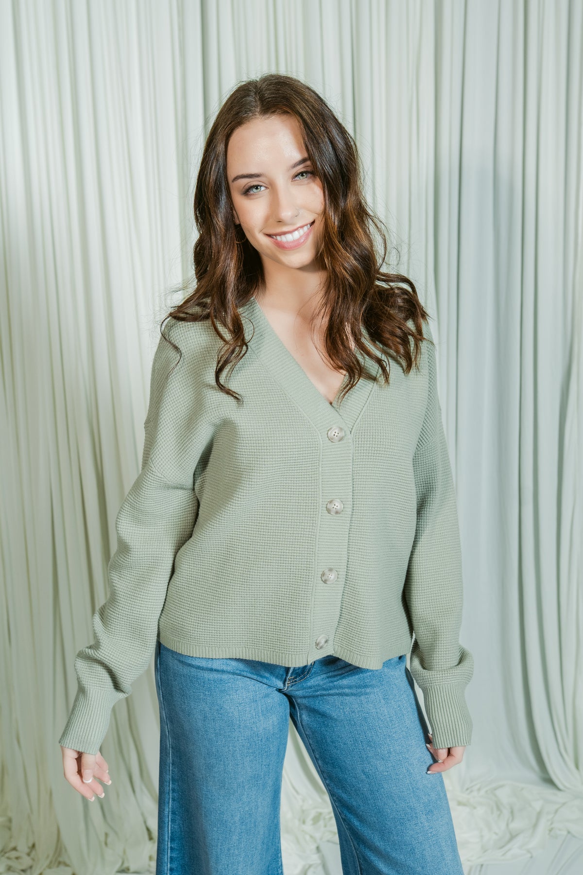 The Joyce Button Cardigan