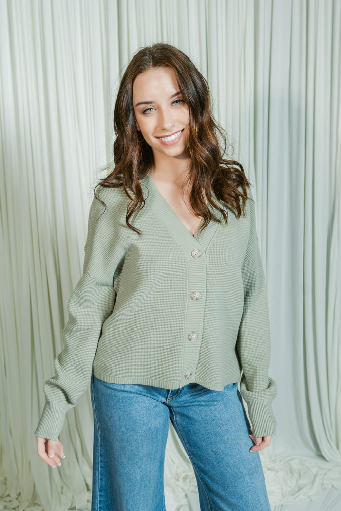 The Joyce Button Cardigan