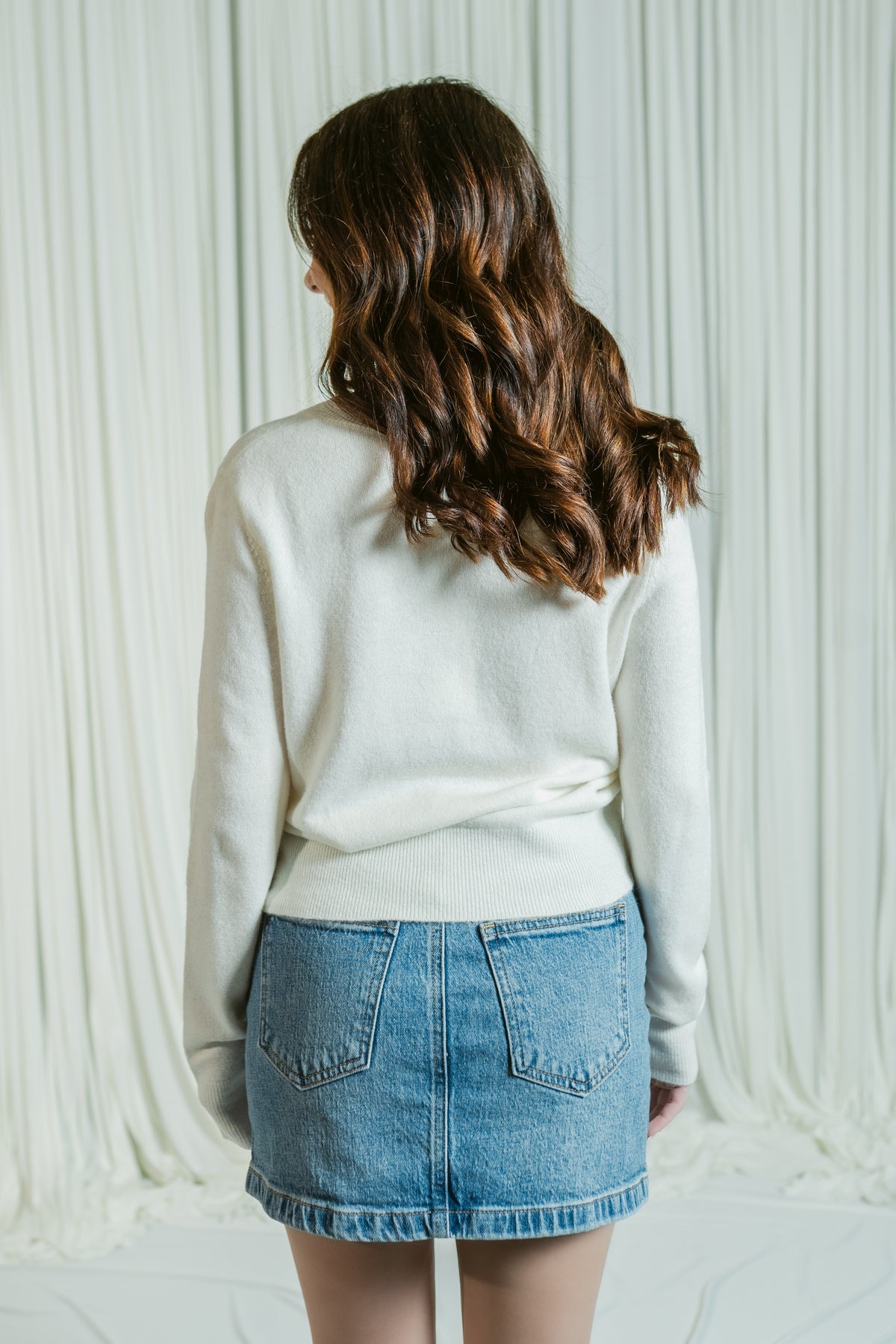 Micro Mini Skirt With Slit