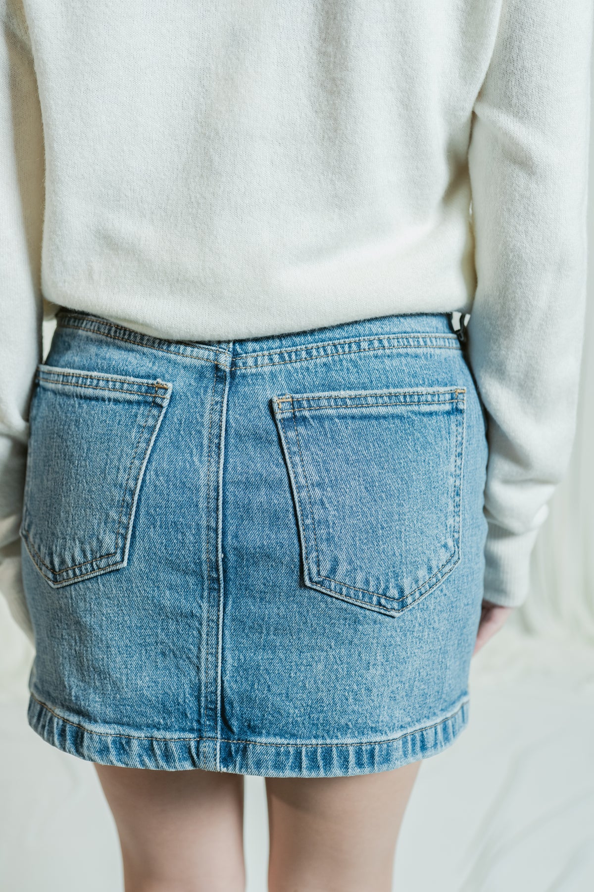 Micro Mini Skirt With Slit