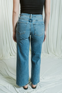 The Right Now Mid Rise Slim Wide Leg Jean