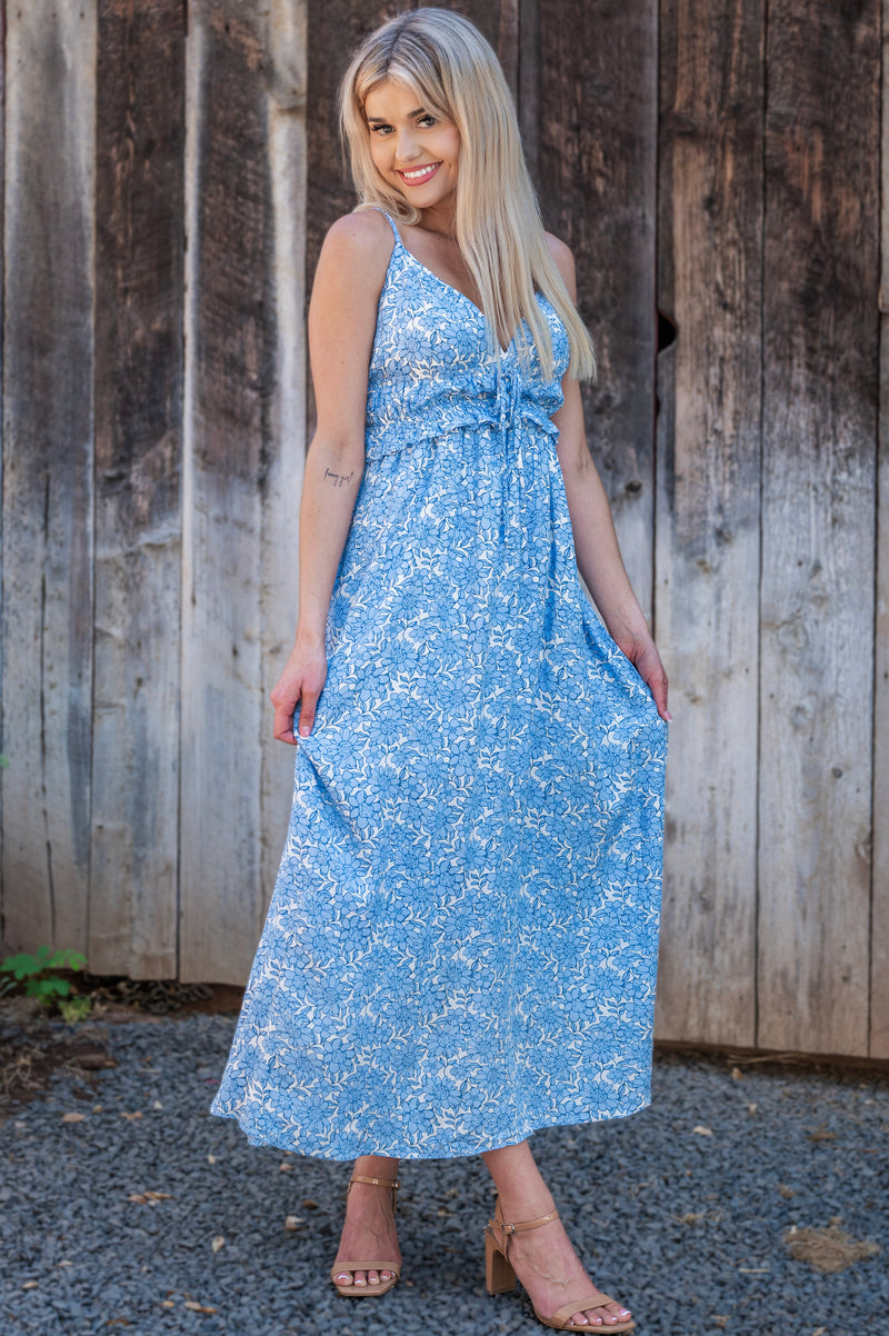 CLEARANCE - Spaghetti Strap Floral Maxi Dress CLEARANCE - Spaghetti Strap Floral Maxi Dress