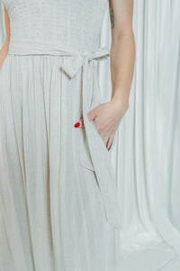 Luna Linen Smocked Top Maxi