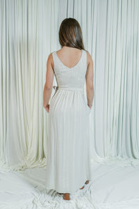 Luna Linen Smocked Top Maxi