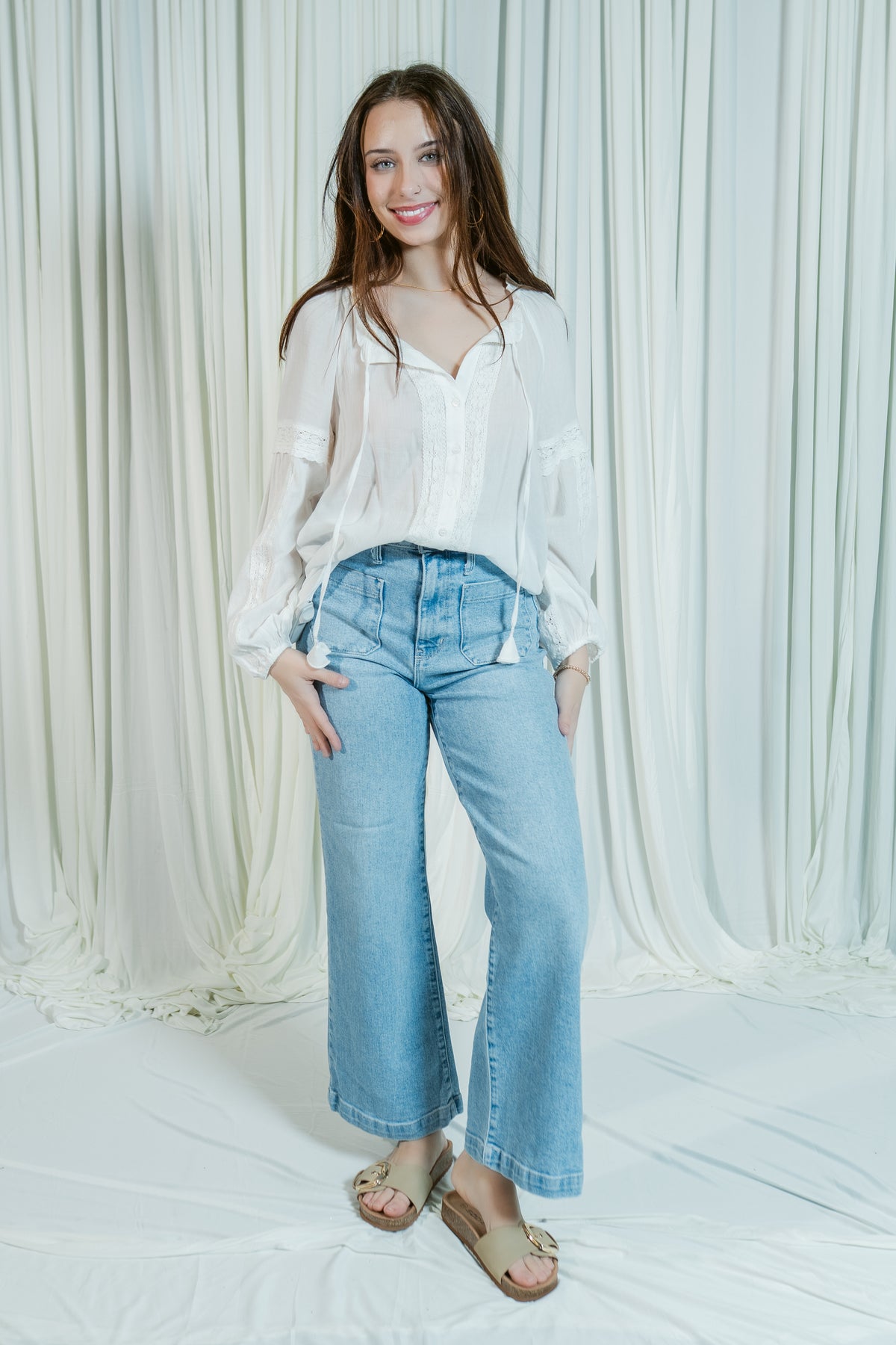 Sienna Lace Trim Top