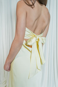 Andi's Strapless Tie Back Maxi Dress