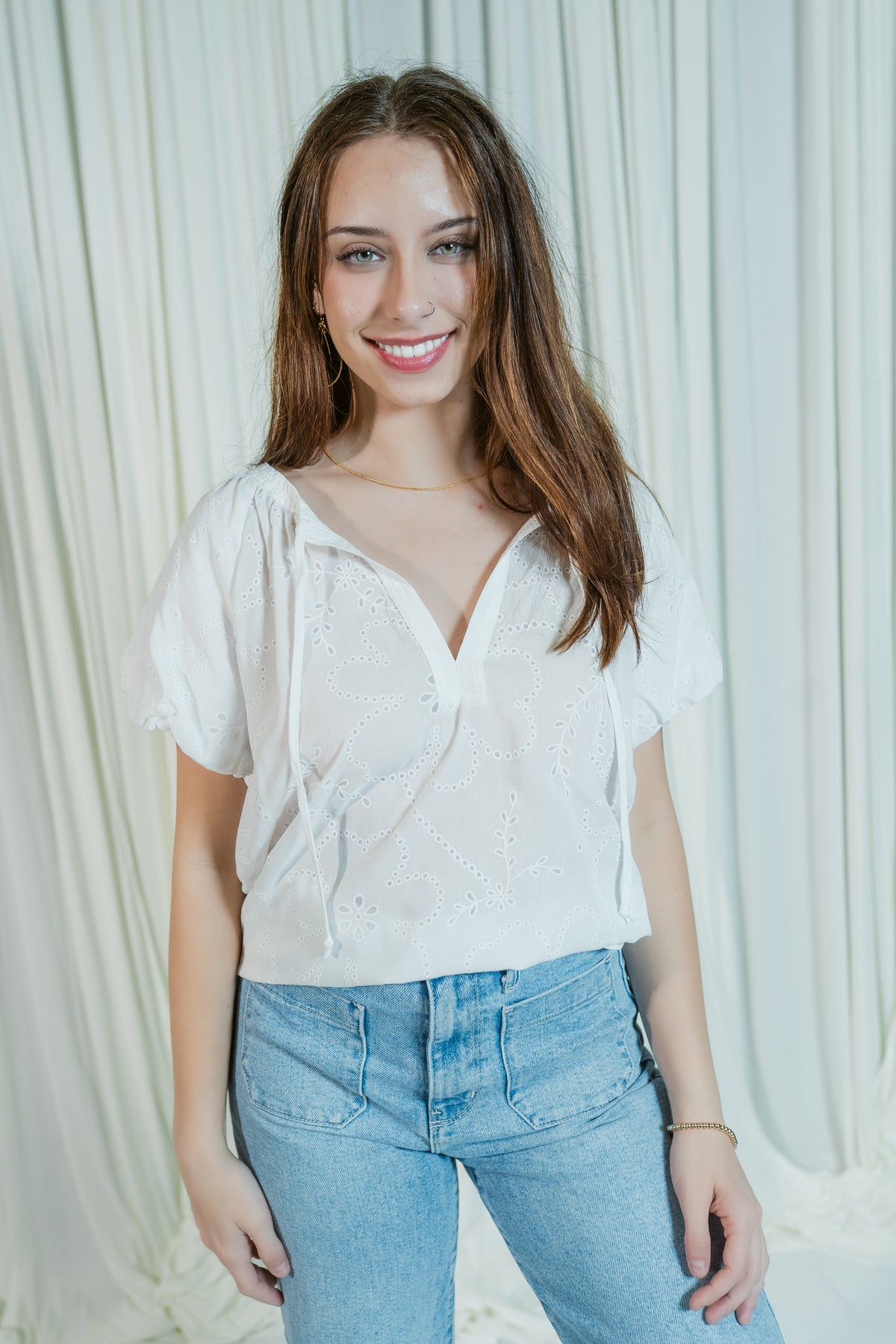 The Sweet Haven Tie Blouse