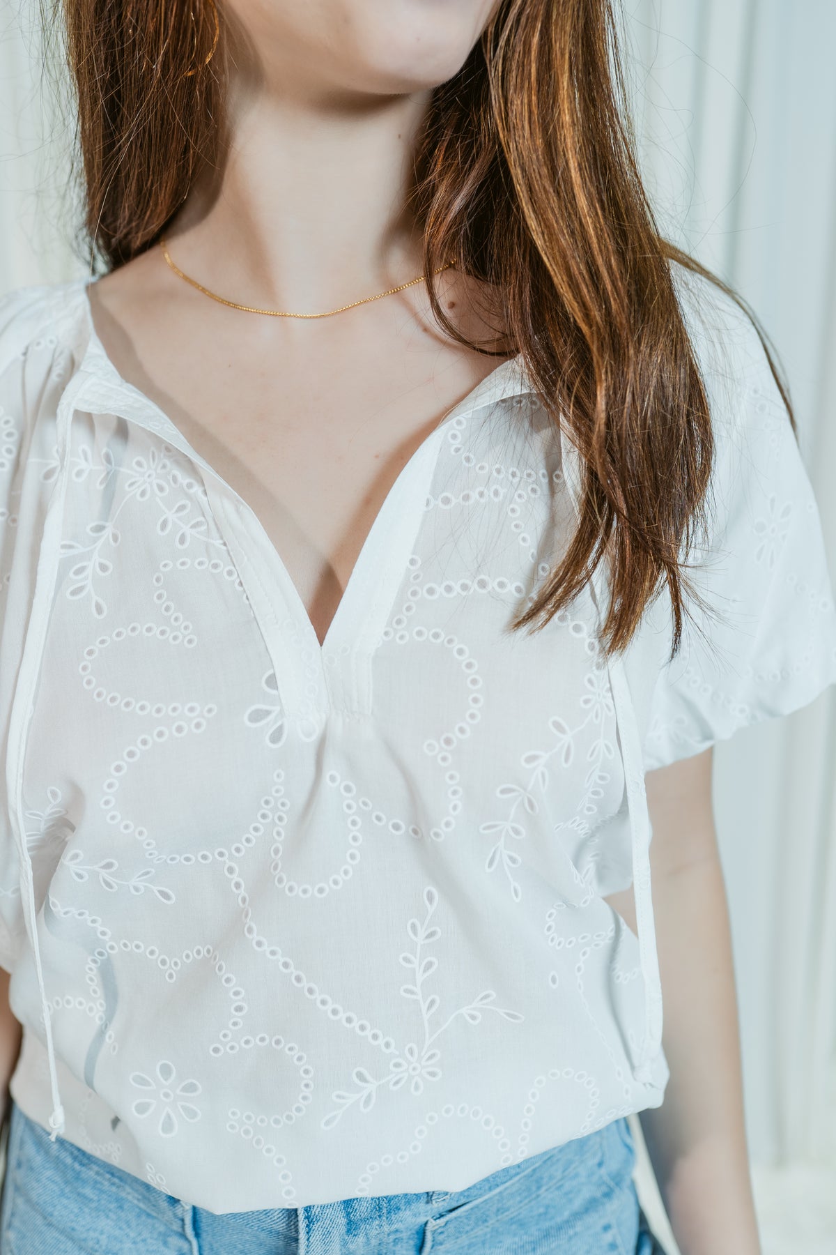 The Sweet Haven Tie Blouse