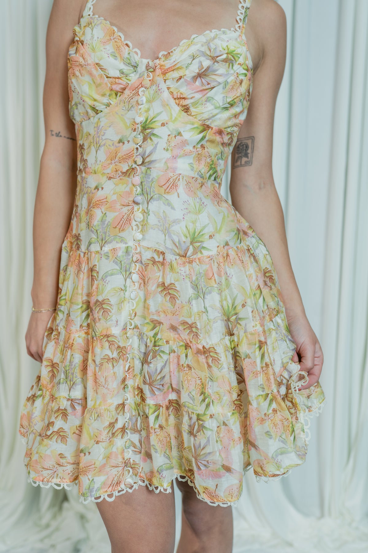 Tazia Sweetheart Floral Mini