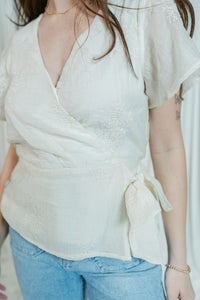 The Elodie Embroidered Wrap