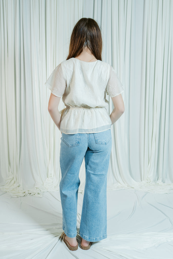 The Elodie Embroidered Wrap