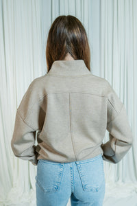 City Chic Shawl Collar Half Zip Sweater