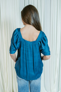 Harper Drape Satin Blouse