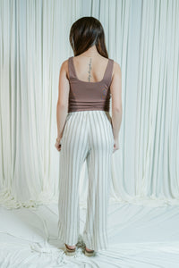 Malibu Morning Stripe Drawstring Wide Leg Pants