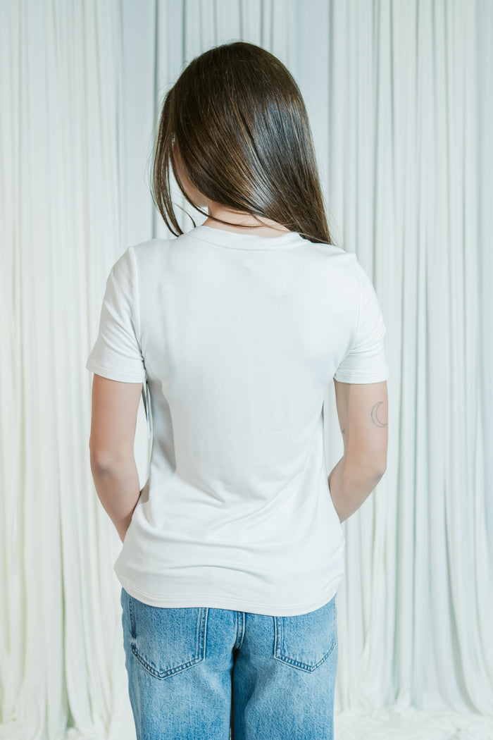 The Paris Cream V-Neck