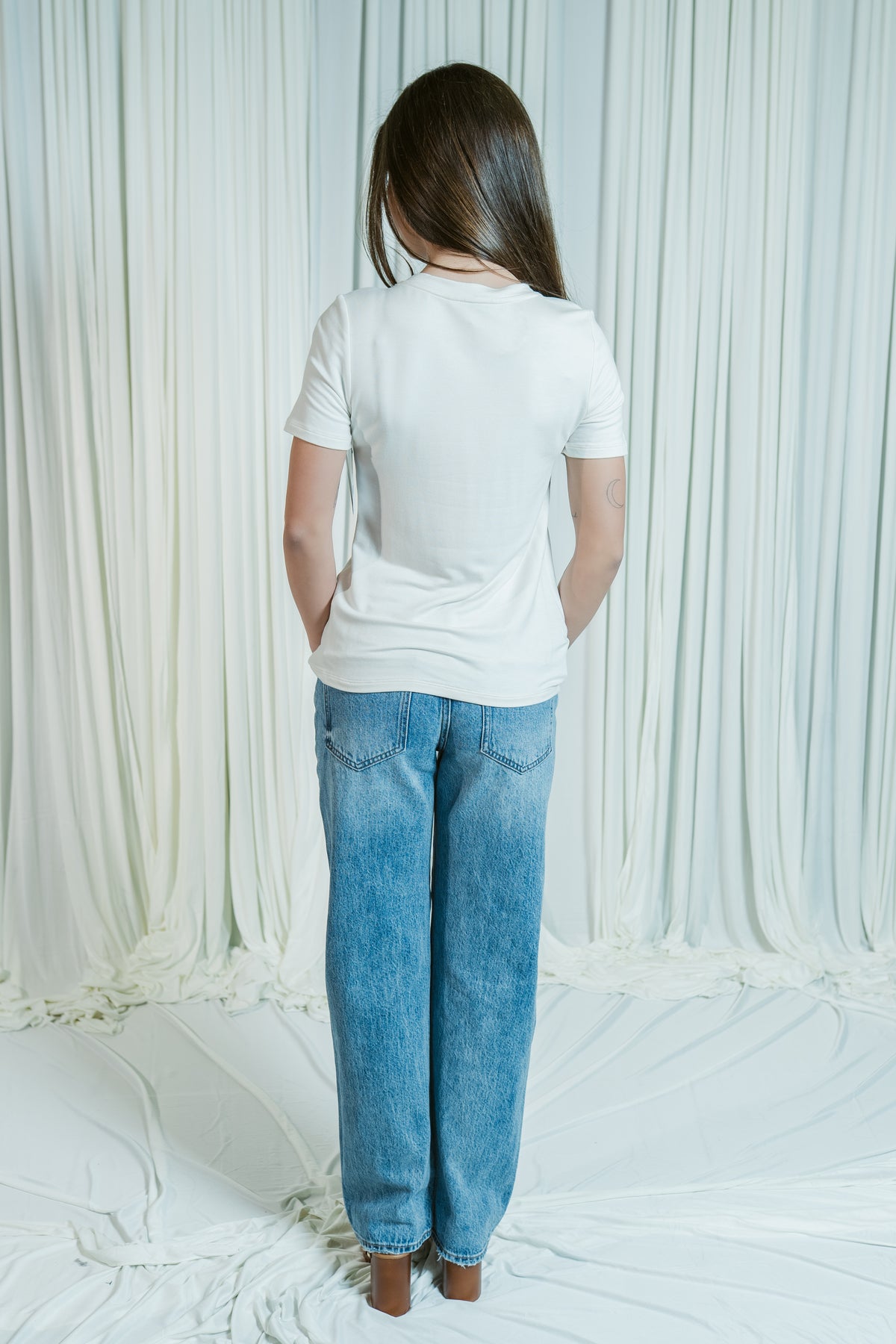 The Paris Cream V-Neck