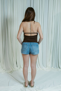 It's The Moment Halter Top W/ Cowl Back