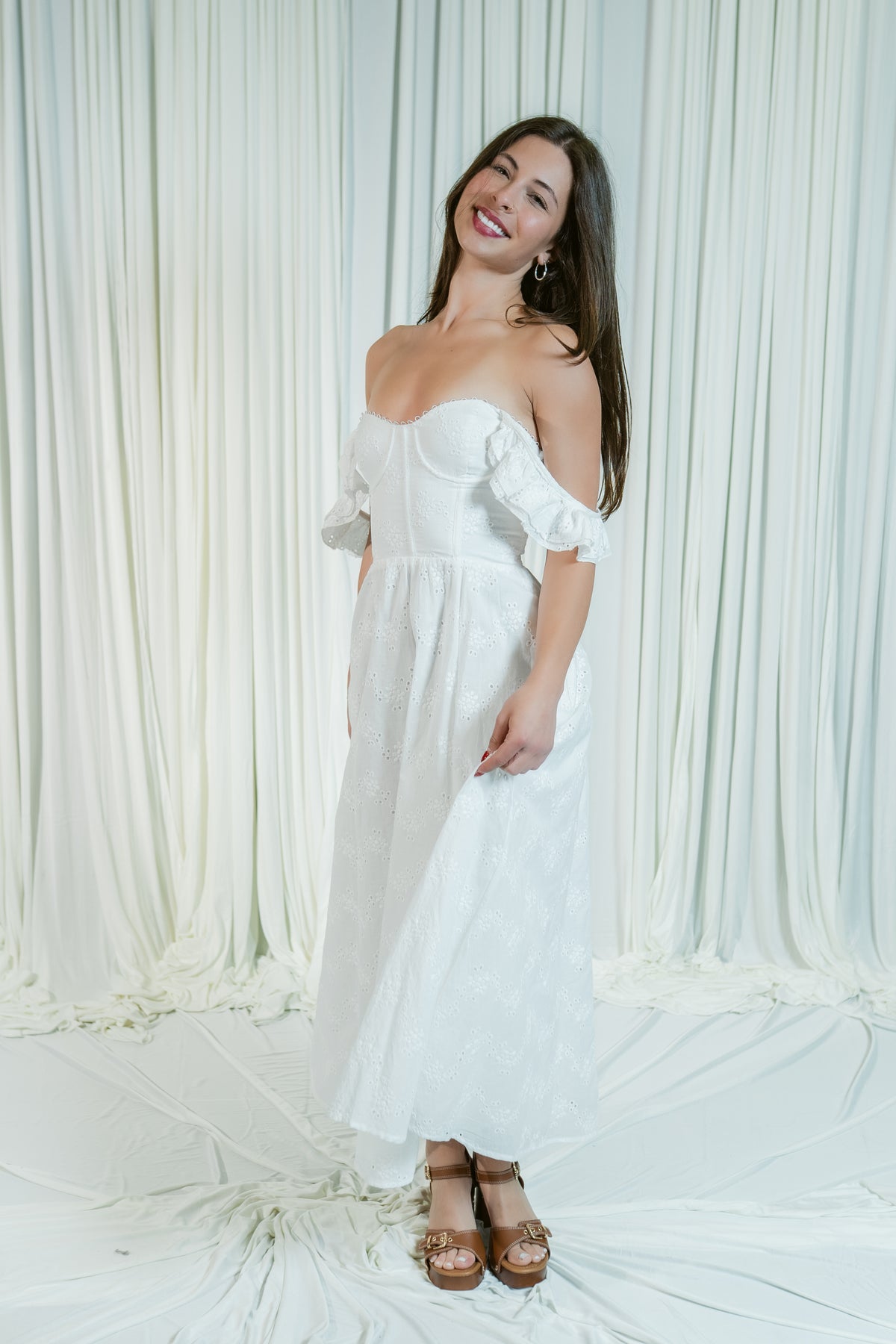 Wedelia Floral Garden Corset Maxi Dress