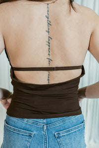 It's The Moment Halter Top W/ Cowl Back