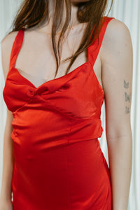 Feel Good Tie Back Silk Mini Dress