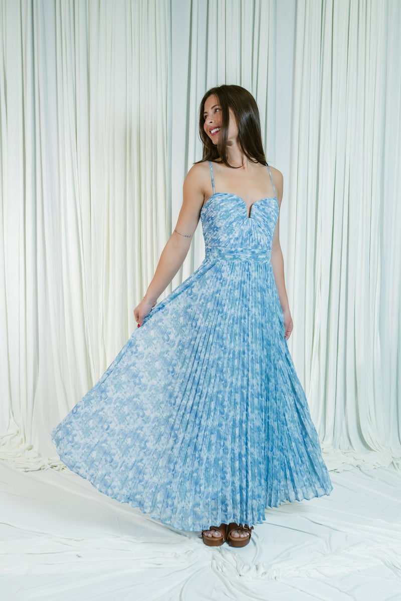 bayley blue dress Bloom Maxi – For Elyse and this fully LowStock:43693528711219 Black Chenille Flowers Belted Color:As Picture(Light Blue)