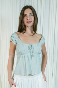 Blushing Belle Tie Front