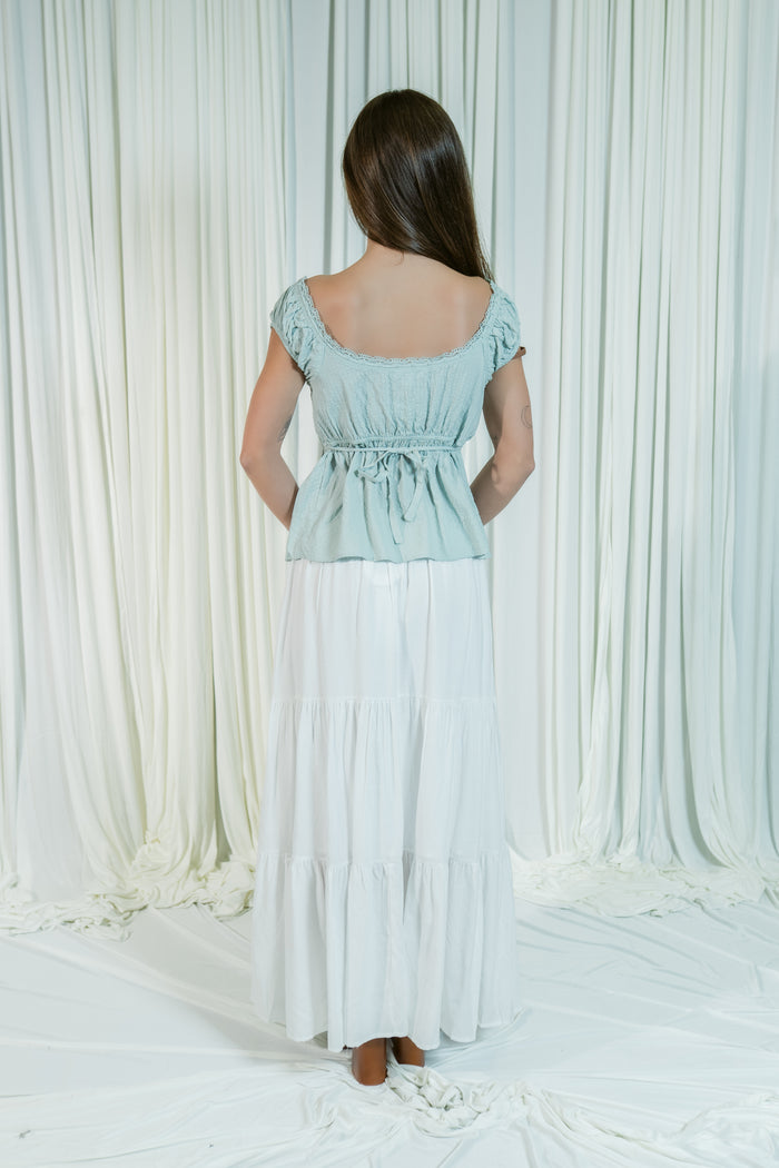 Flowers In Your Hair Tiered Maxi Skirt
