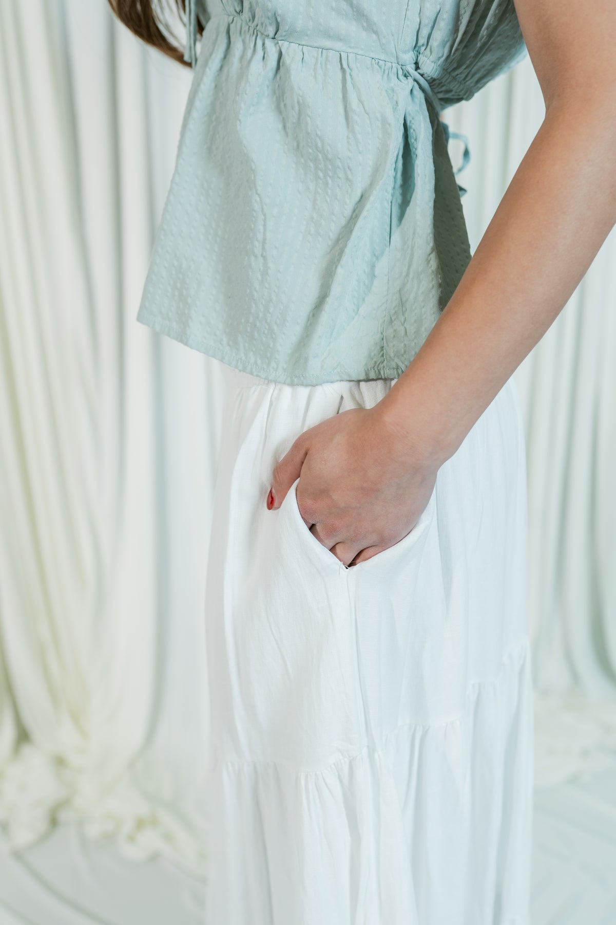 Flowers In Your Hair Tiered Maxi Skirt