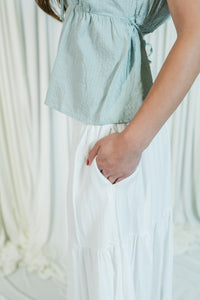 Flowers In Your Hair Tiered Maxi Skirt