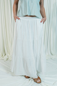 Flowers In Your Hair Tiered Maxi Skirt