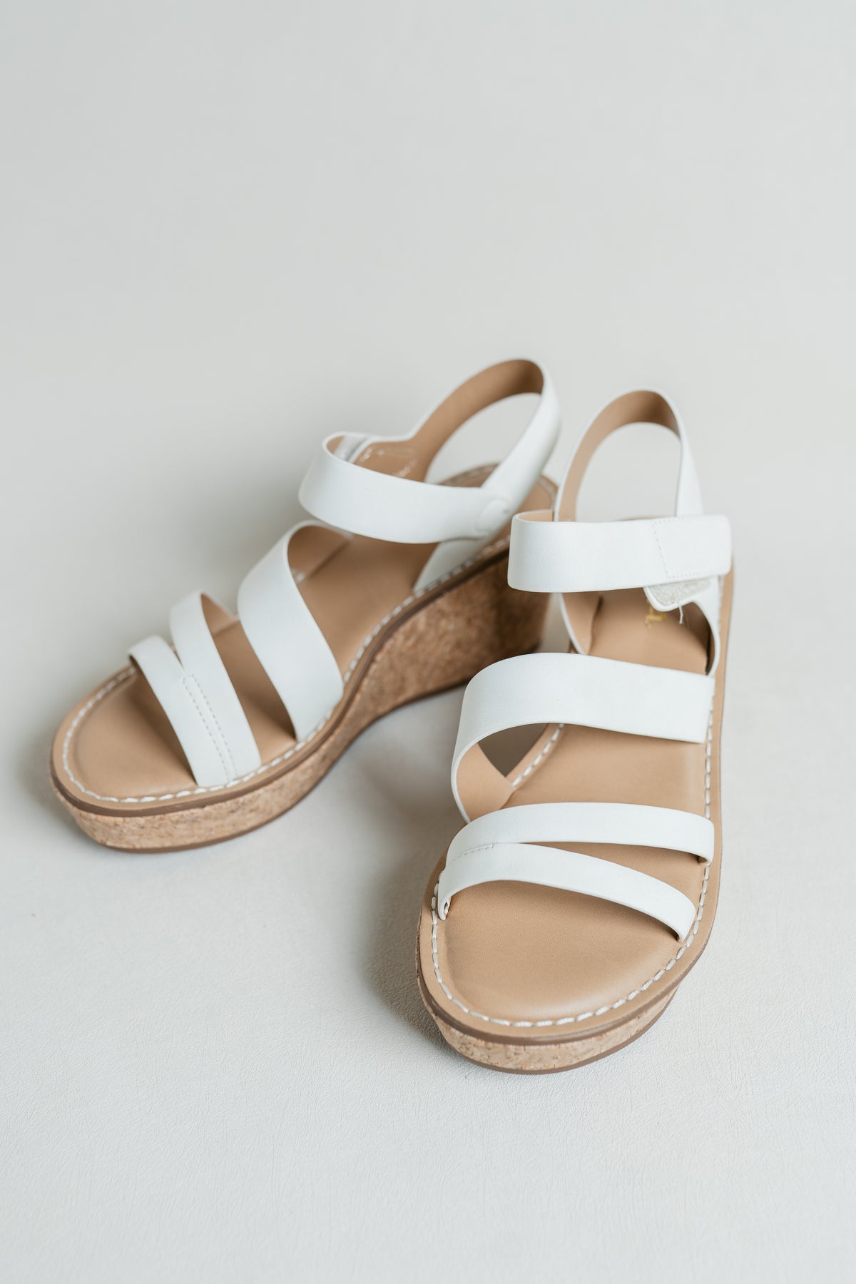 Velcro Strap Wedge W/ Cork Bottom