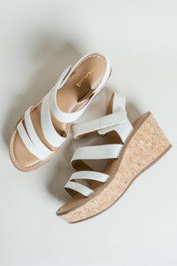 Velcro Strap Wedge W/ Cork Bottom