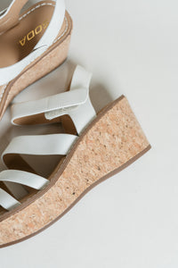 Velcro Strap Wedge W/ Cork Bottom