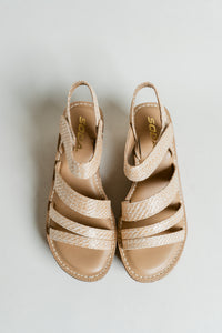 Velcro Strap Wedge W/ Cork Bottom