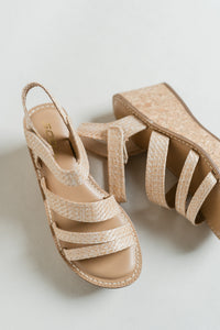 Velcro Strap Wedge W/ Cork Bottom
