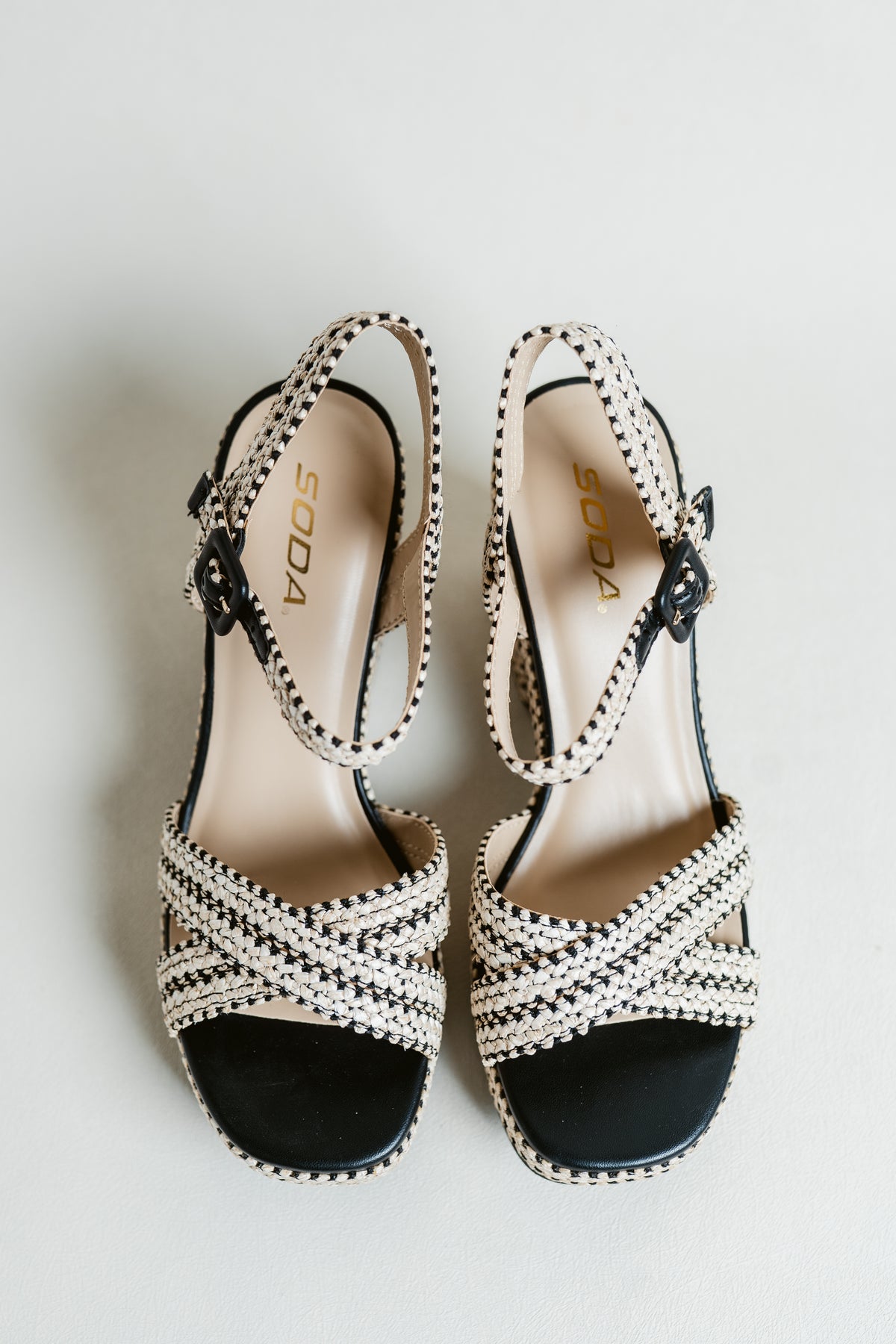 Yara's Summer Time Woven Block Heel