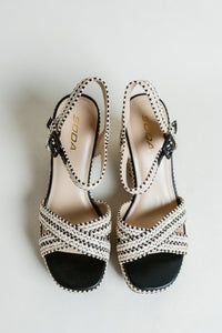 Yara's Summer Time Woven Block Heel