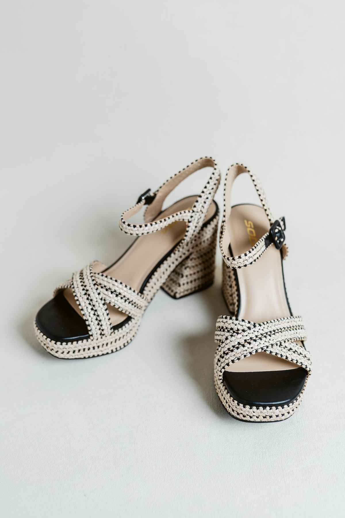 Yara's Summer Time Woven Block Heel