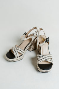 Yara's Summer Time Woven Block Heel