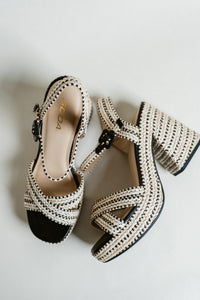 Yara's Summer Time Woven Block Heel