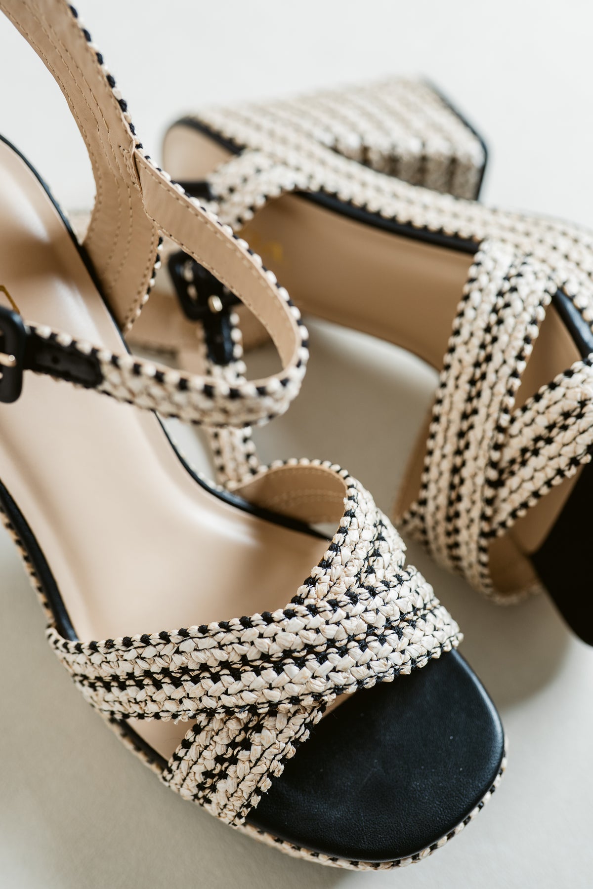 Yara's Summer Time Woven Block Heel