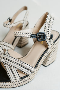 Yara's Summer Time Woven Block Heel