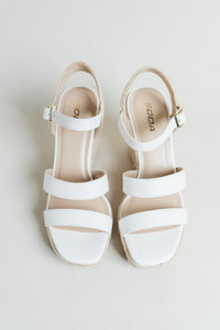 Lavina Double Strap Woven Wedge