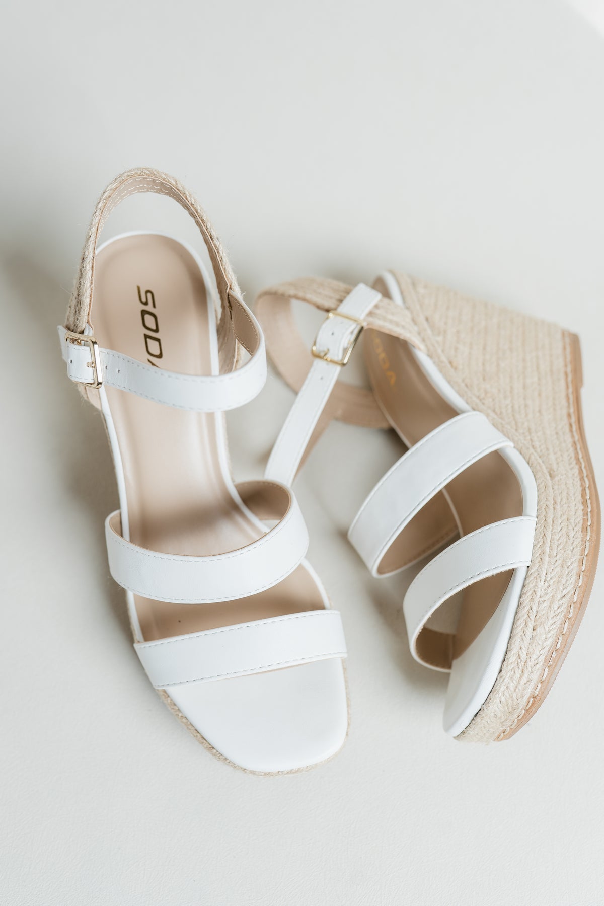 Lavina Double Strap Woven Wedge