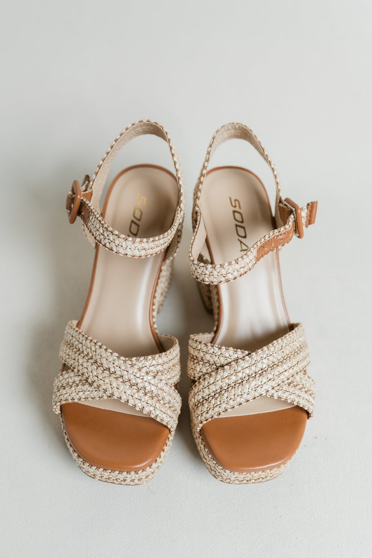 Yara's Summer Time Woven Block Heel