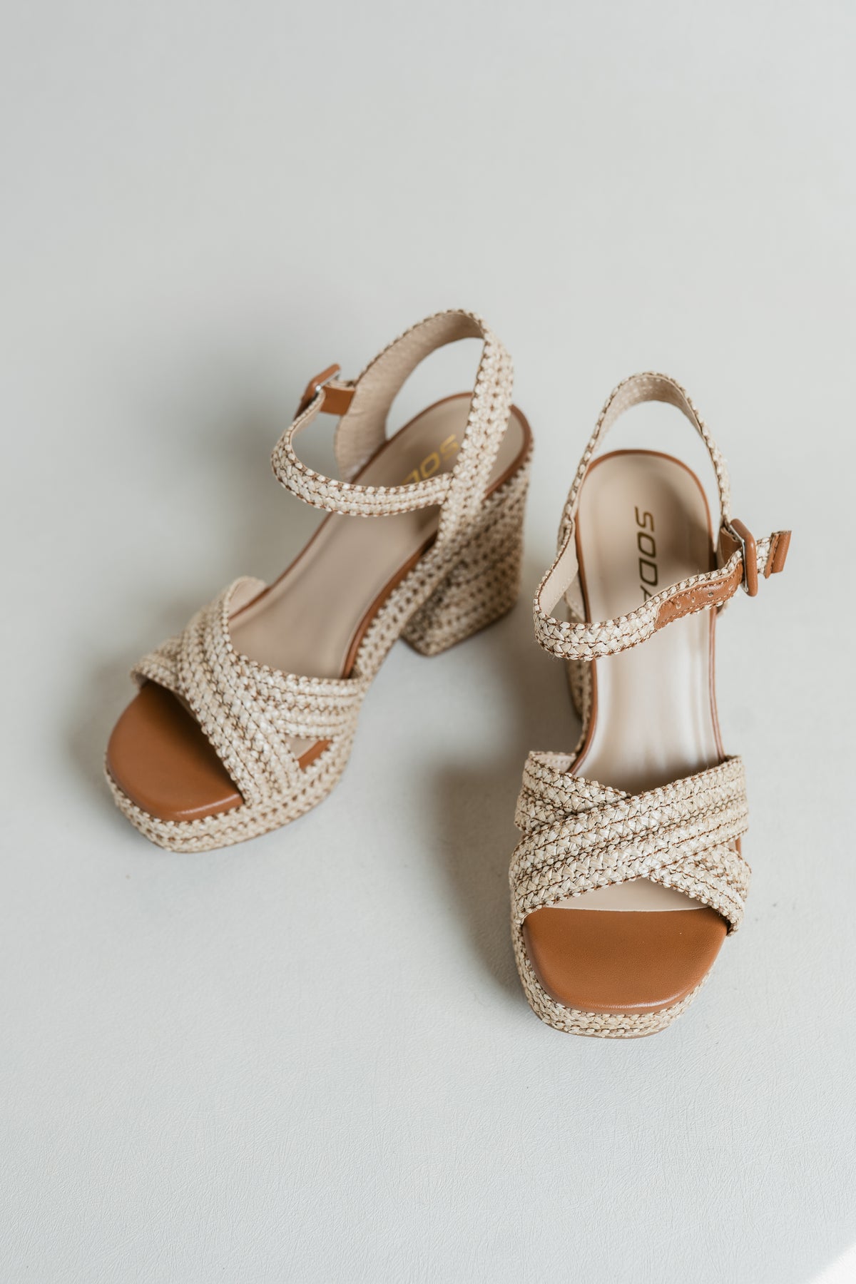 Yara's Summer Time Woven Block Heel