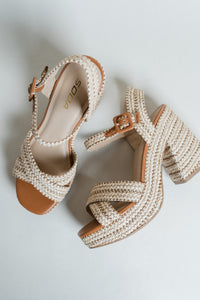 Yara's Summer Time Woven Block Heel